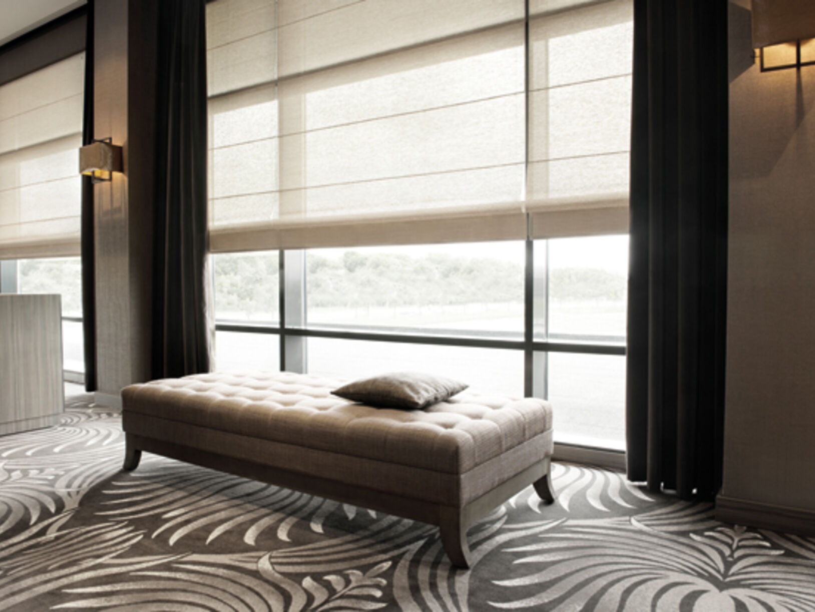 Raamdecoratie voor een landelijk modern interieur