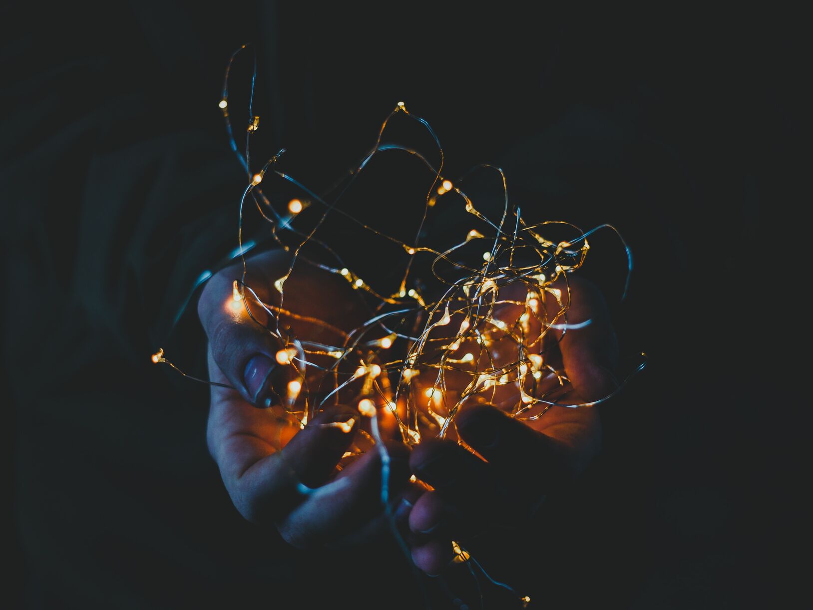 Thuiswerkplek kerstklaar maken met kerstlampjes!