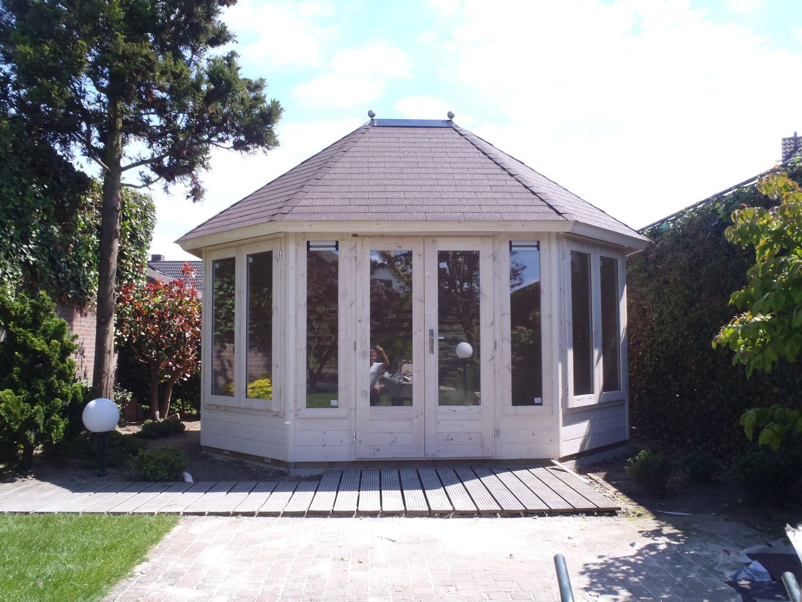 Een tuinhuis kopen.