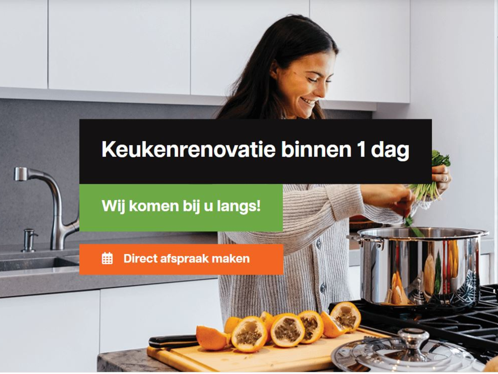 Een gemoderniseerde keuken