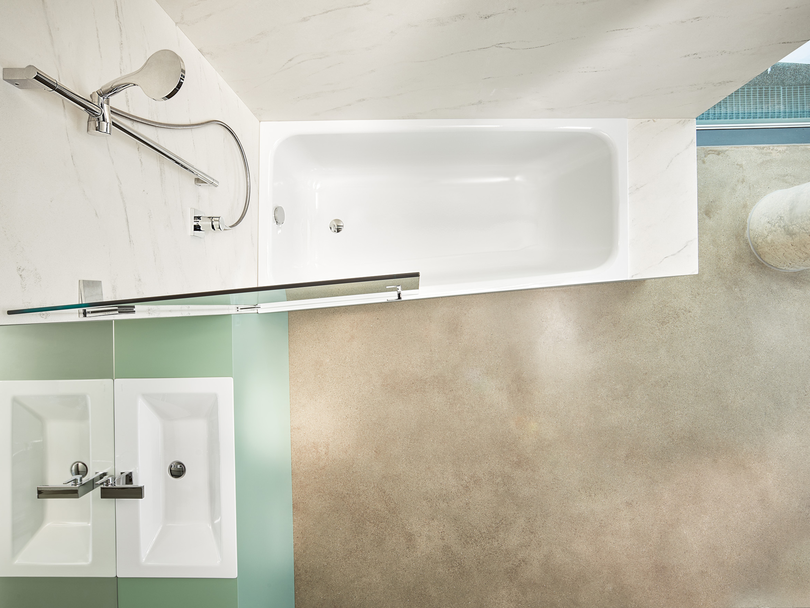 BetteSpace trapeziumvormige baden