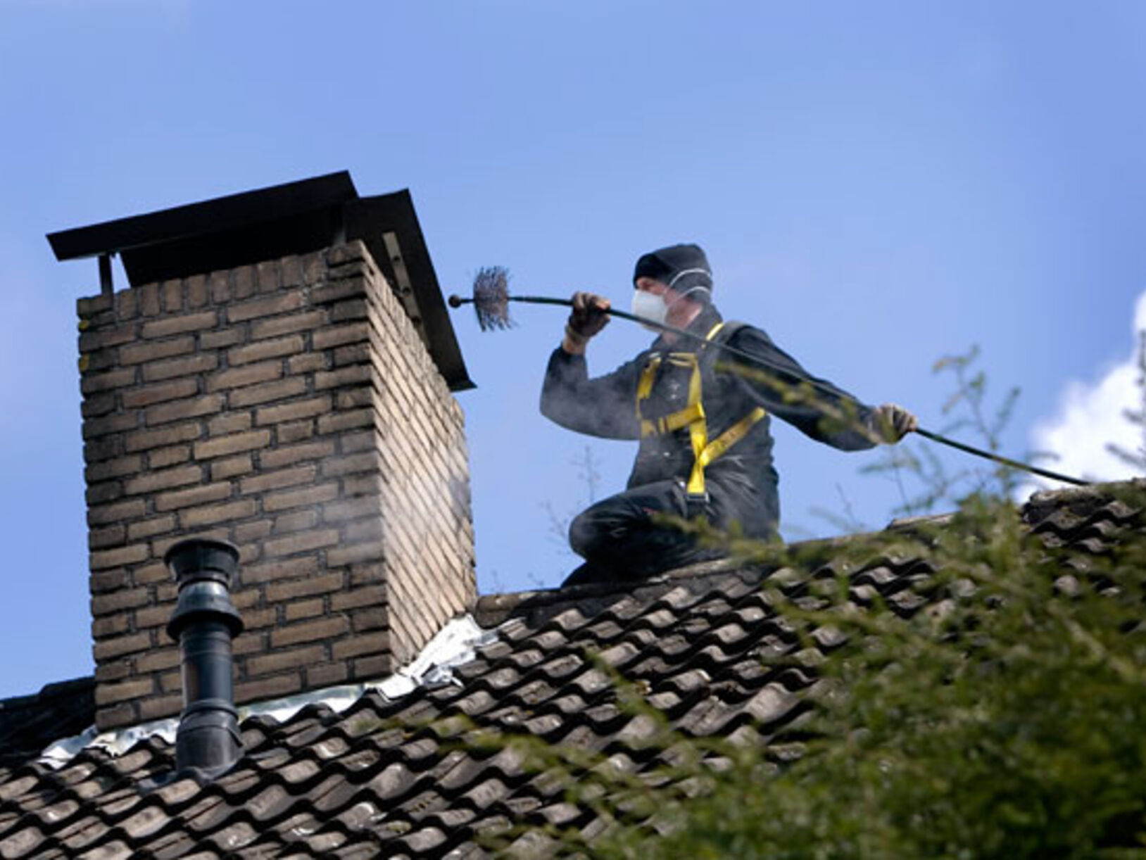 Schoorsteen niet geveegd?