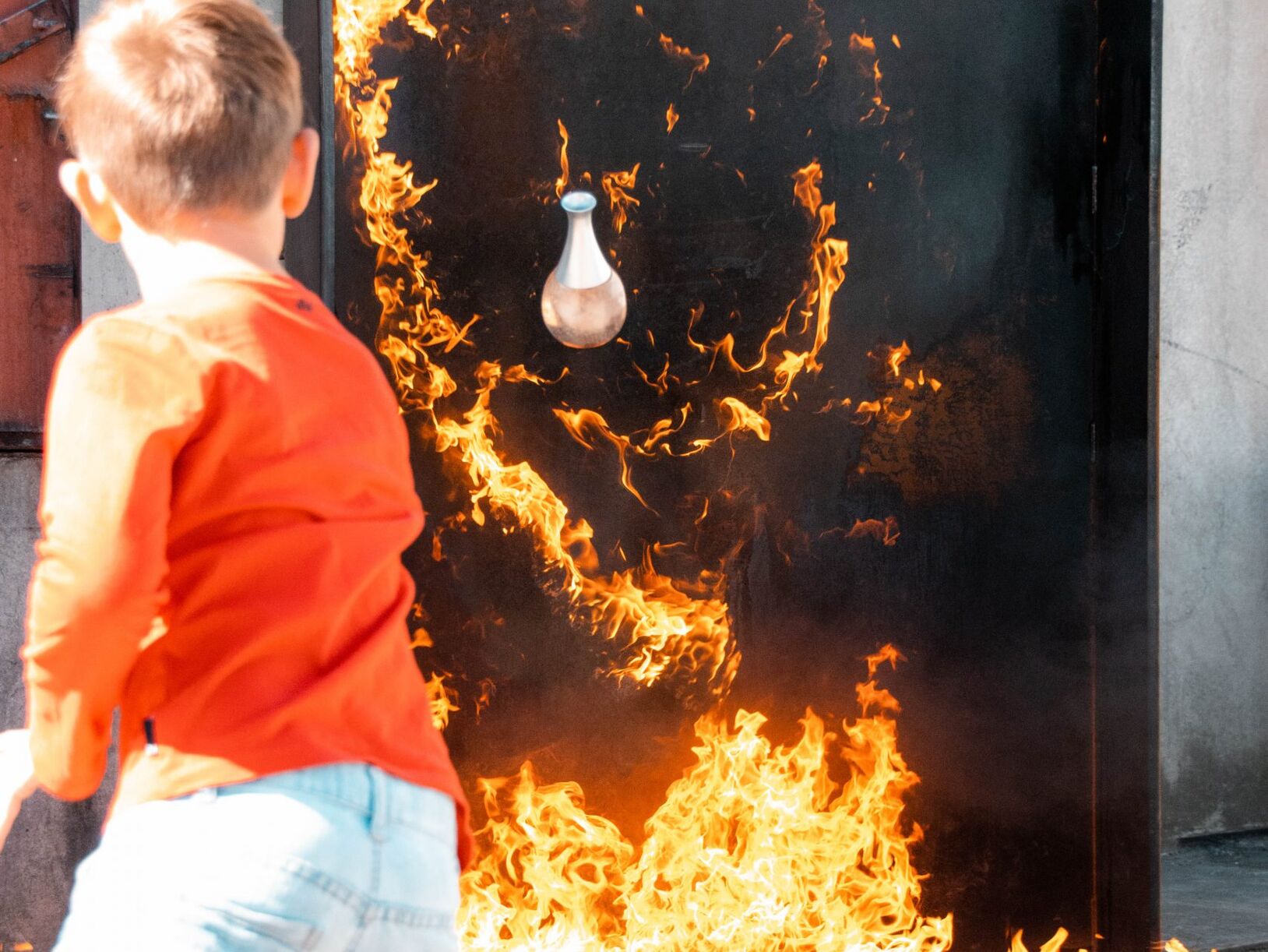 Een brand blussen...