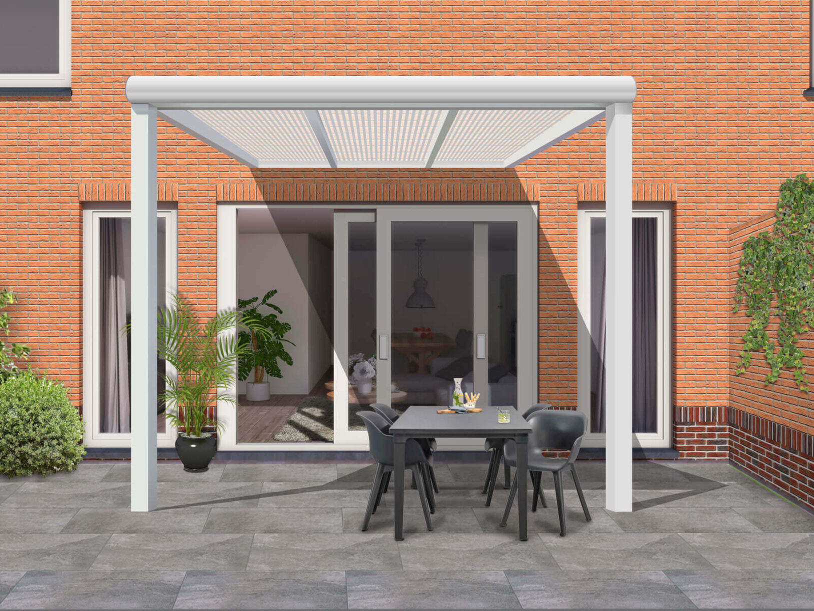 Een terrasoverkapping onderhouden