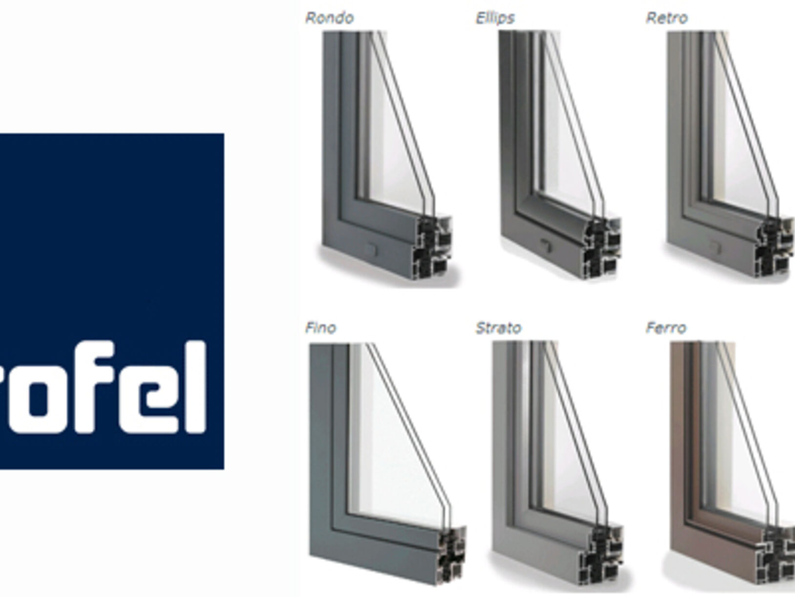 Profel-ramen en –deuren in aluminium