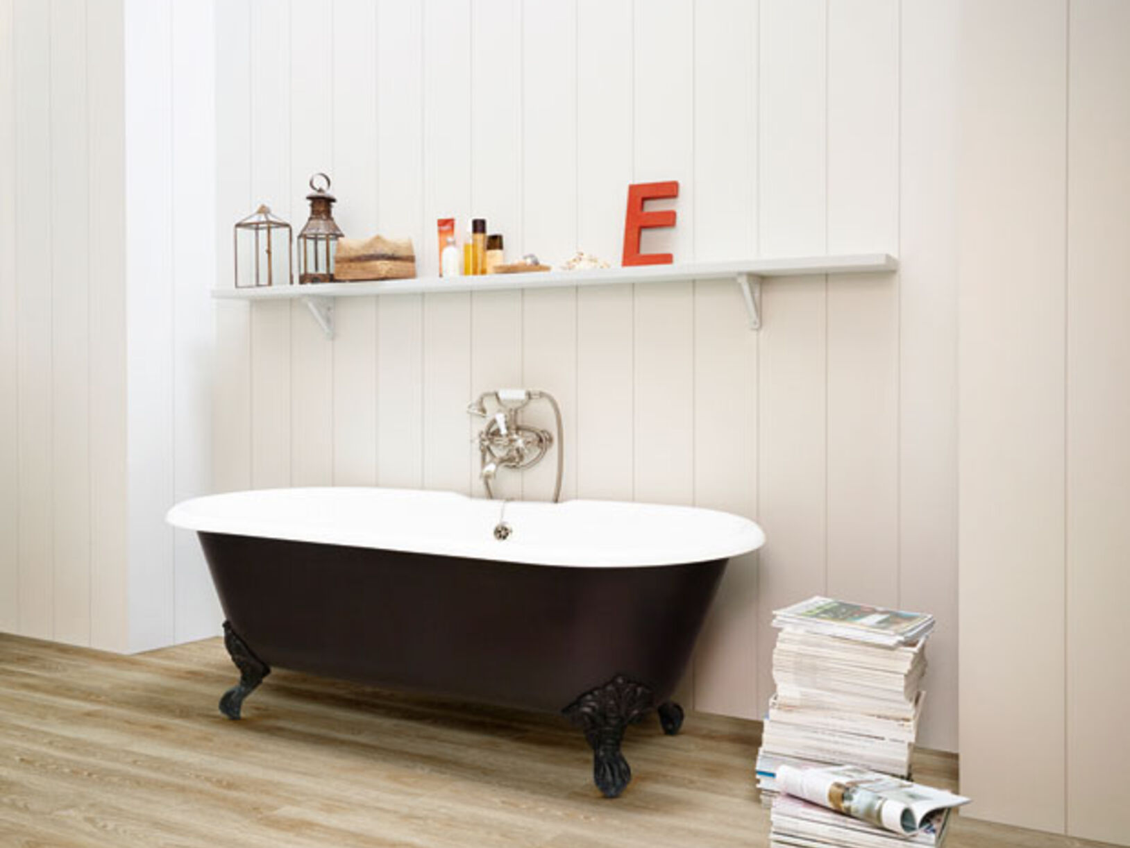 Een houten vloer in de badkamer?