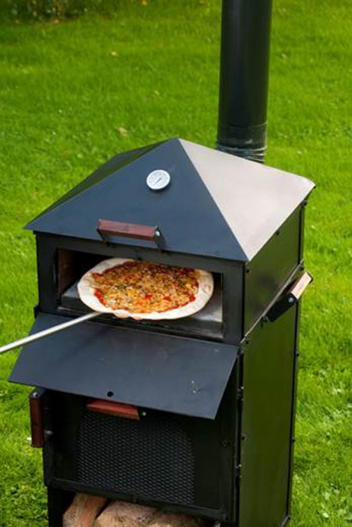 Multifunctionele houtgestookte buitenkeuken pizzaoven, barbecue